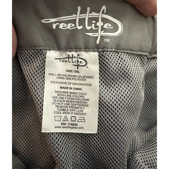 REEL LIFE Light Weight Outdoor Shorts Men’s Size XXL 2XL Blue Lined Pockets - Picture 3 of 6